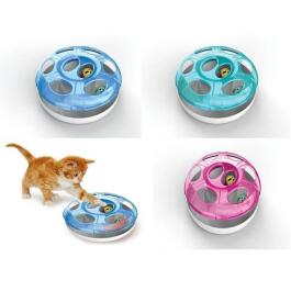 Игрушка Georplast Ufo для кошек интерактивная с 2 шариками, 25*8 см