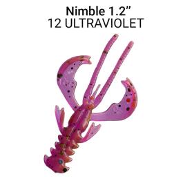 Резина Crazy Fish Nimble 1,2'' №12, Кальмар, 16шт