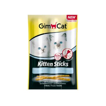 3шт Лакомство GimCat палочки для котят, Индейка