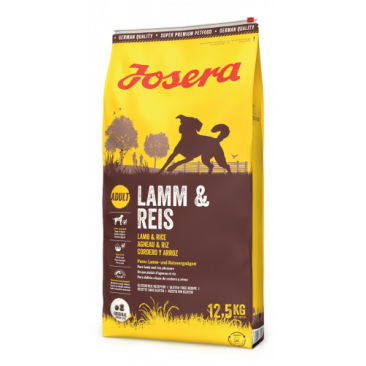 12,5кг Корм Josera Lamb/Rice (Adult 20/11) для взрослых собак всех пород, склонных к пищевой аллергии с Ягненком и Рисом