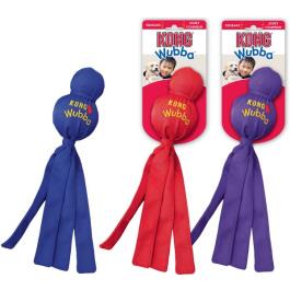 Игрушка KONG Toy Dog Wubba Polyester colored sorted для собак с пищалкой, L