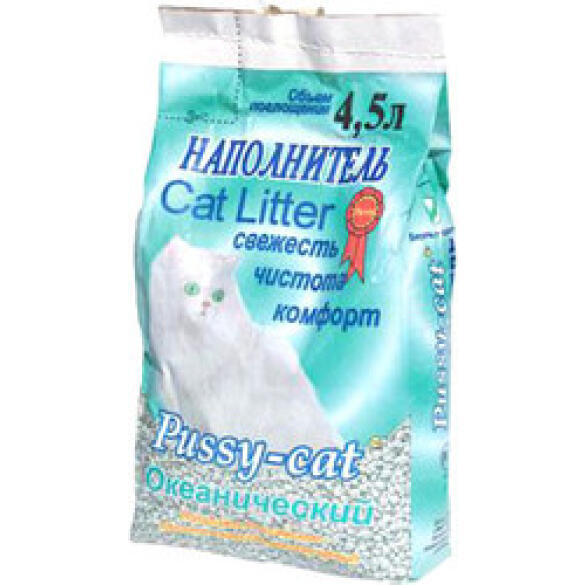 Наполнитель Pussy-Cat океанический 4,5л