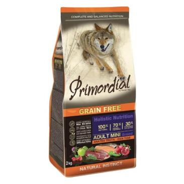 Корм в развес Primordial Dog Adult Mini Duck-Trout для собак мелких пород с Уткой и форелью, 1кг