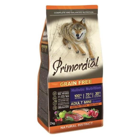 Корм в развес Primordial Dog Adult Mini Duck-Trout для собак мелких пород с Уткой и форелью, 1кг
