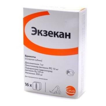Сахарные кубики Экзекан CEVA для лечения аллергии кошек и собак, 1шт