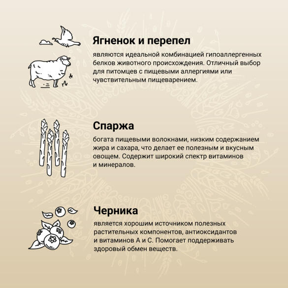 7кг Корм Craftia Natura Adult Medium&Large для взрослых собак средних и крупных пород из Ягненка с перепелкой
