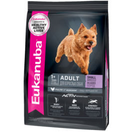 Корм в развес Eukanuba DOG Adult Small Breed для взрослых собак мелких пород с птицей, 1кг