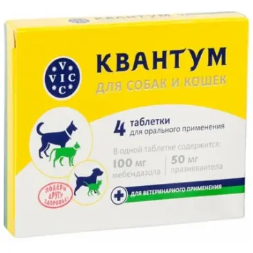 Антипаразитарный препарат Квантум Doctor VIC для собак и кошек, 1таб