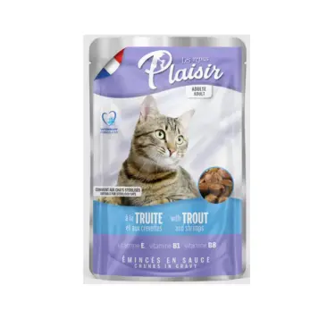 100гр Корм Plaisir для кошек паштет из Трески