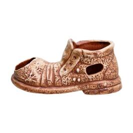 Декорация из светлой керамики Башмак средний, 13*5,5см