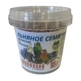 95гр Лакомства БОНИФАЦИЙ  для птиц "Льняное семя"