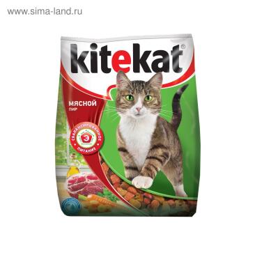 1,9кг Корм KITEKAT  для кошек Мясной Пир