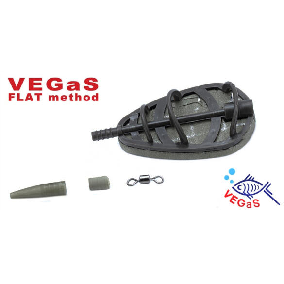 Кормушка фидерная VEGaS FLAT Method Feeder Standart, 40гр