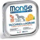 150гр Влажный корм Monge Dog Monoprotein FRUIT Turkey/Citrus Fruits для взрослых собак, паштет из Индейки с цитрусовыми
