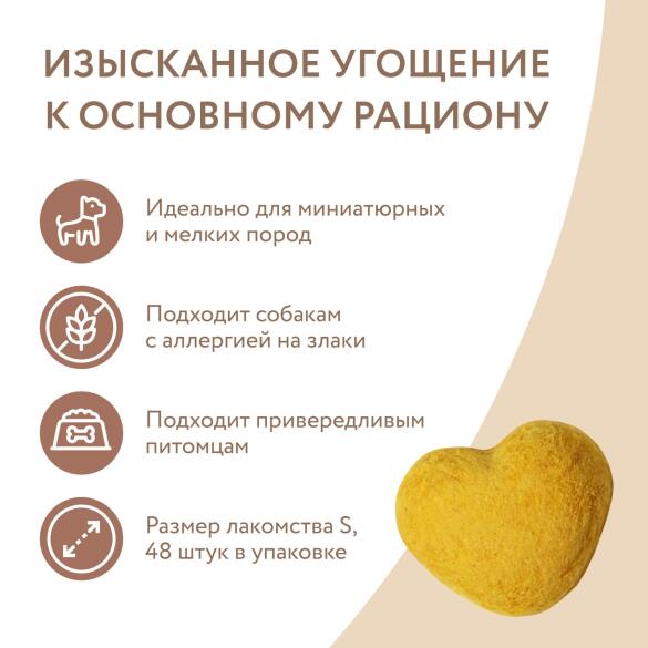 Лакомство Мнямс "Фросты" для собак и щенков с 4 месяцев из курицы с черникой и тыквой 1шт