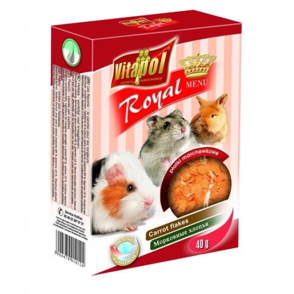 40гр Лакомство Vitapol Carrot Flakes Морковные хлопья для грызунов