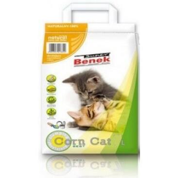 Наполнитель комкующийся S Benek Corn Cat Natural Кукурузный, 14л