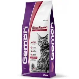 7кг Корм Gemon Cat Sterilized BEEF Корм для стерилизованных кошек с Говядиной