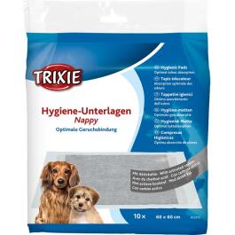Пеленки TRIXIE для приучивания животного к месту с активированным углем 60*60см, 10шт
