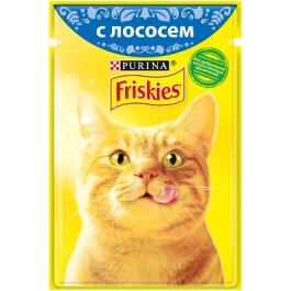 85гр Корм для кошек FRISKIES  с Лососем в подливе