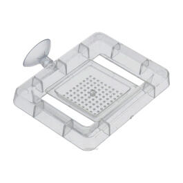 Кормушка BARBUS для аквариумных рыб пластиковая, квадратная