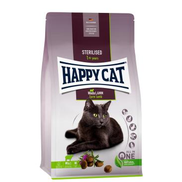 0,3кг Корм HAPPY CAT Sterilised Weide-Lamm для стерилизованных кошек с ягненком