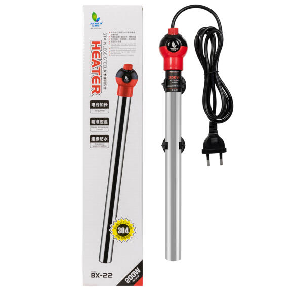 Нагреватель металлический Jeneca BX-22 200W нержавеющий, ударопрочный для аквариума от 110 до 200л