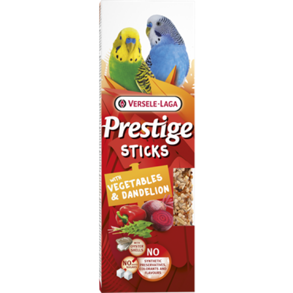 2х60гр Палочки-Лакомства Versele-Laga Prestige Sticks для Попугаев с овощами и одуванчиком