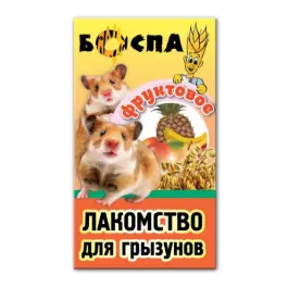 БОСПА Лакомство для грызунов с фруктами 3 в 1 Груша