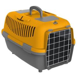 Переноска KIRI-KIRI NOMADE для мелких животных до 12кг, 61*40*38см,темно-серый/ оранжевый