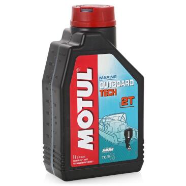 Масло Motul OUTBOARD TECH  2T моторное полусинтетическое для 2х тактных лодочных моторов, 1л