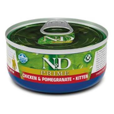70гр Консервы Farmina N&D Cat Prime Chicken & Pomegranate Kitten беззерновые для котят с Курицей и гранатом