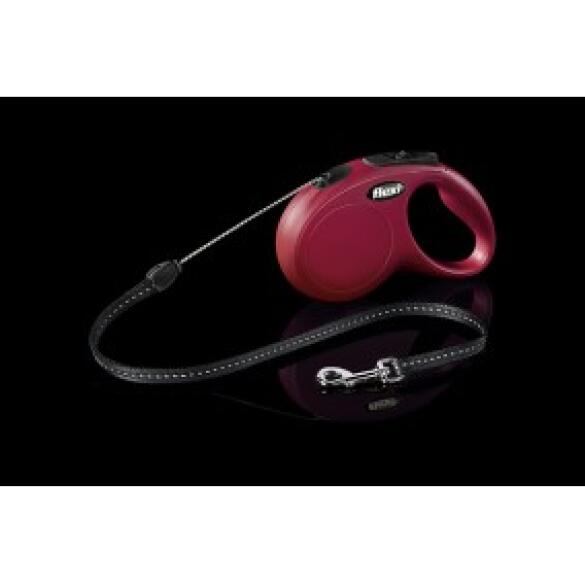 Рулетка FLEXI New Classic S 12кг 5м трос, красный