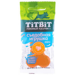 Лакомый кусочек TitBit  Mini съедобная игрушка для собак, Индейка