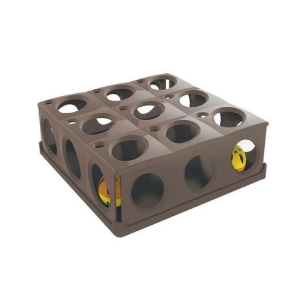 Игрушка Georplast Tricky для кошек с 2 шариками, 25*25*9 см