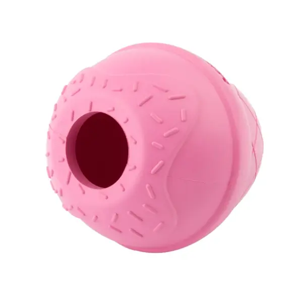 Игрушка Mr.Kranch для собак Мороженое 8*9см, Розовая с ароматом курицы