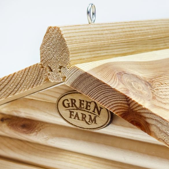 Кормушка "Green Farm" для птиц,уличная подвесная 24*25*30см