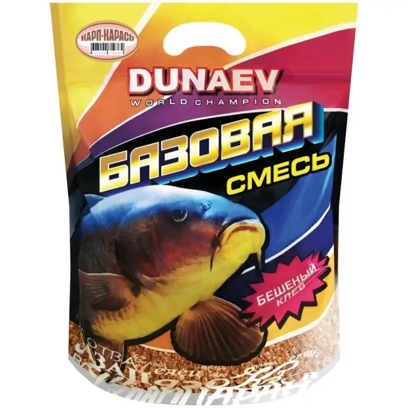 Прикормка "DUNAEV Базовая смесь" 2.5кг Карп-Карась