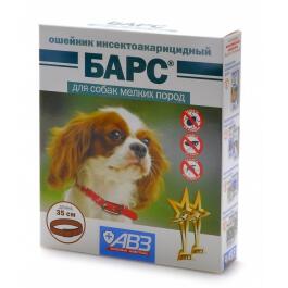 Ошейник БАРС для собак мелких пород от блох и клещей, 35см