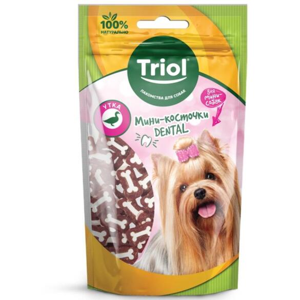 Лакомства Triol Dental для собак с мясом утки 70-80гр
