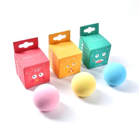 Игрушка CHIRPING BALL  для кошек интерактивная с кошачьей мятой (Frog Voice)