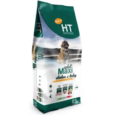 12,5кг Корм Cennamo HTD Adult MAXI CHICKEN/TURKEY для взрослых собак крупных пород с Курицей и Индейкой