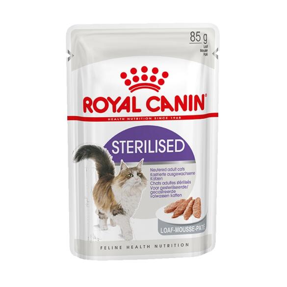 85гр Влажный корм ROYAL CANIN Sterilised Loaf для взрослых стерилизованных кошек старше 1 года, паштет (пауч)