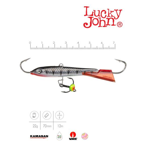 Балансир Lucky John CLASSIC 7 + тр. 70мм 12HRT