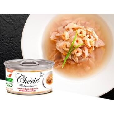 80гр Консервы Pettric Cherie Signature Gravy для кошек из филе Тунца с креветкой в подливе