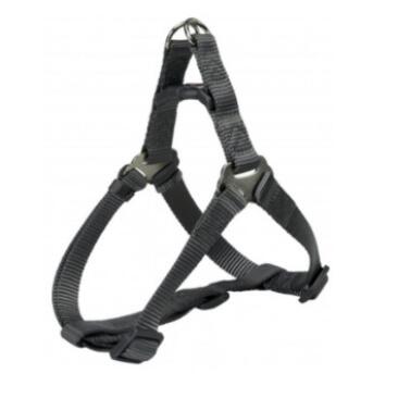 Шлея TRIXIE для собак Premium Harness L 65-80см/25мм графит
