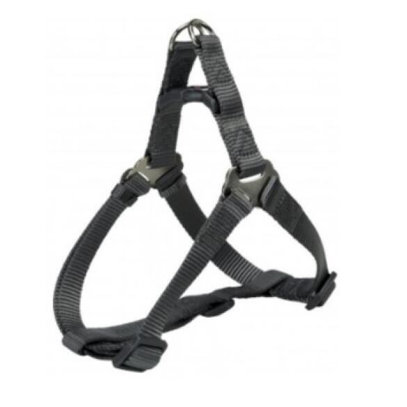 Шлея TRIXIE для собак Premium Harness L 65-80см/25мм графит