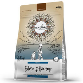 640гр Корм Craftia Natura Adult Medium&Large для взрослых собак средних и крупных пород из Лосося и сельди