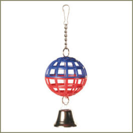 Игрушка TRIXIE для птиц ""Шарик с цепочкой и колокольчиком"" 7см