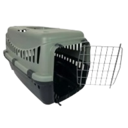 Переноска M.P.Bergamo GIPSY ECO S с металлической дверцей, 46x31x32см Зеленая